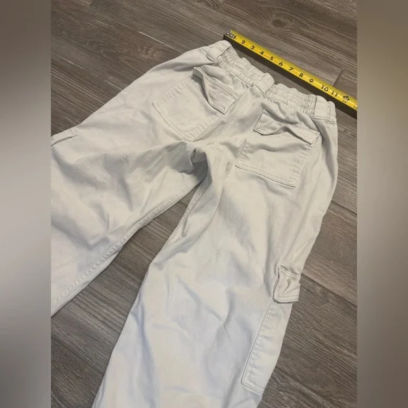 Hollister Cream y2k Low-Rise Baggy Cargo Pants - Picture 2 of 7
